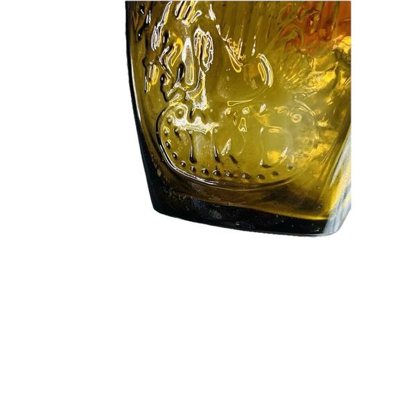 Vintage Franklin TWD Yellow Glass Bottle Lady Liberty American Eagle Collector - Picture 12 of 12